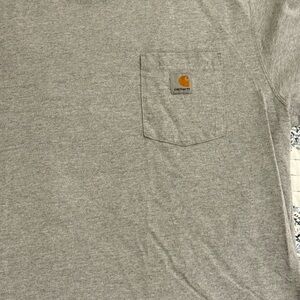 Carhartt Men's Gray Pocket T-Shirt